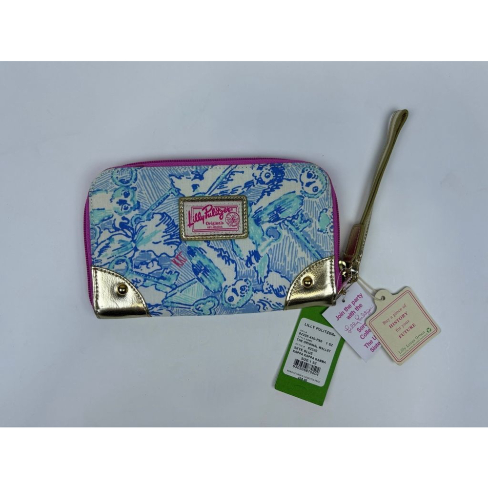 Lily Pulitzer Kappa Kappa Gamma KKG wallet wristlet, NWT